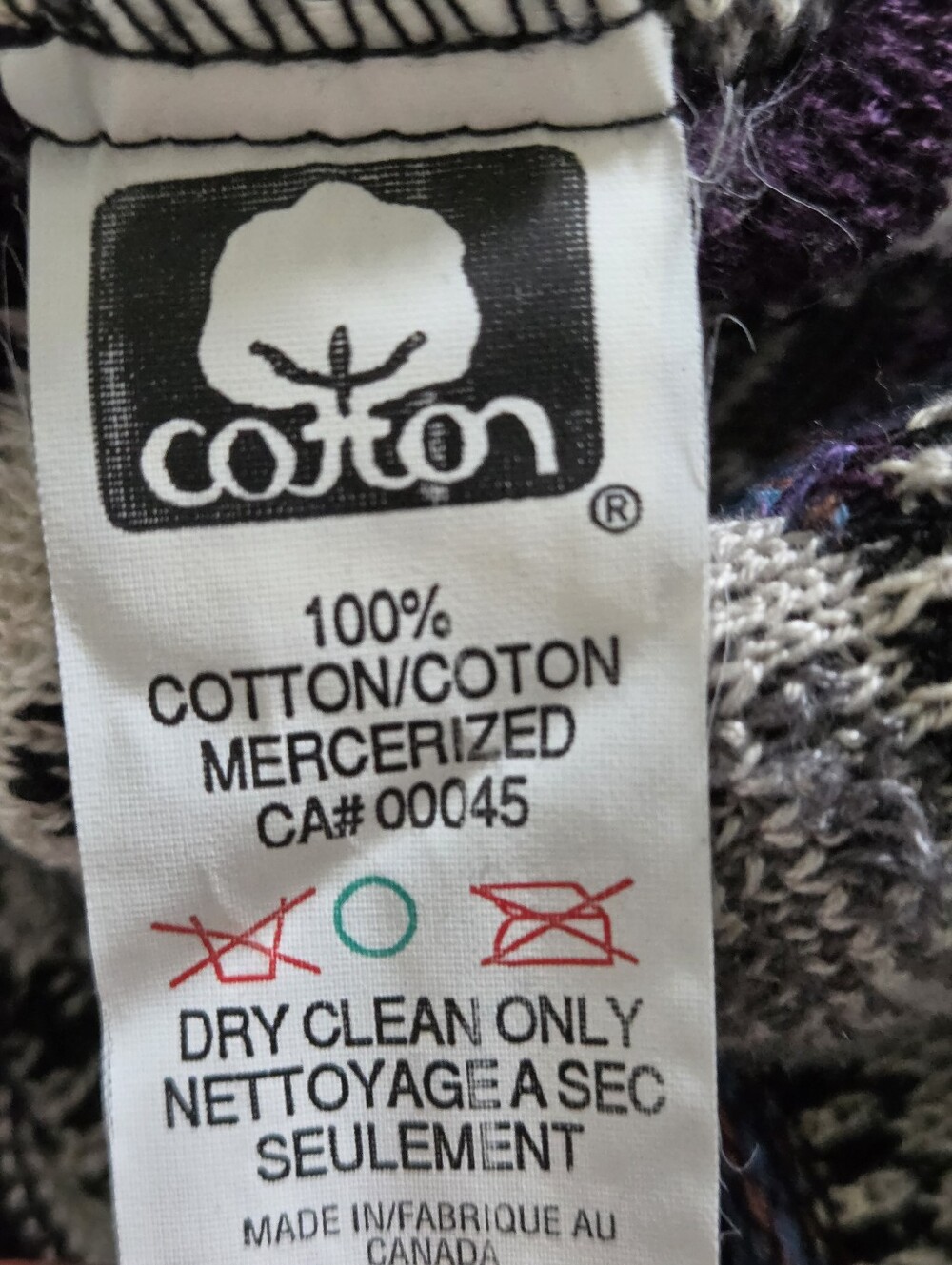Vintage Tundra Coogii style sweater 3D Mercerized Cotton made in Canada - Picture 3 of 7
